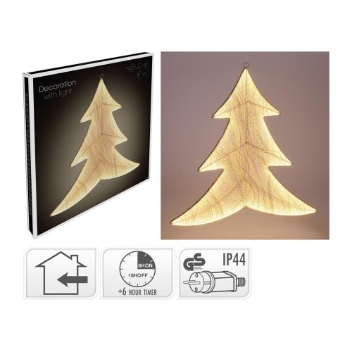 Led260 vianočný stromček 53 x 56 cm, zlatý - Vianočné osvetlenie