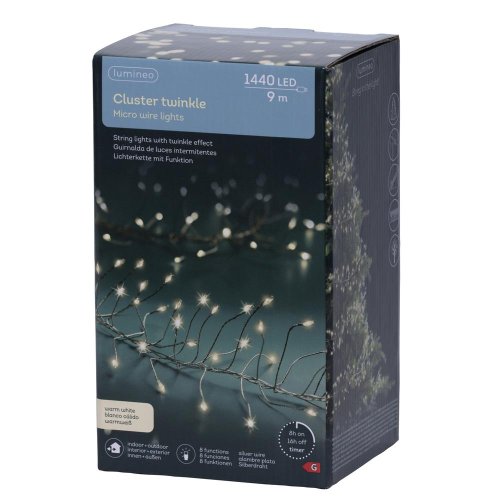 Led svetlá s 8 funkciami/ww a efektom blikania 9m - Vianočné osvetlenie