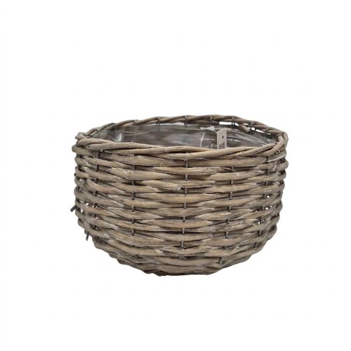 489fl/s obal prútie okrúhly sivý s 19*13cm