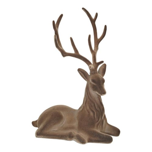 Jeleň zamat plast 69x53cm olivový - Aranžérsky materiál