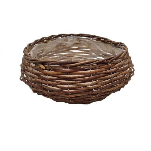 492fl/s obal prútie okrúhly hnedý m 30*14cm - Vianočné dekorácie