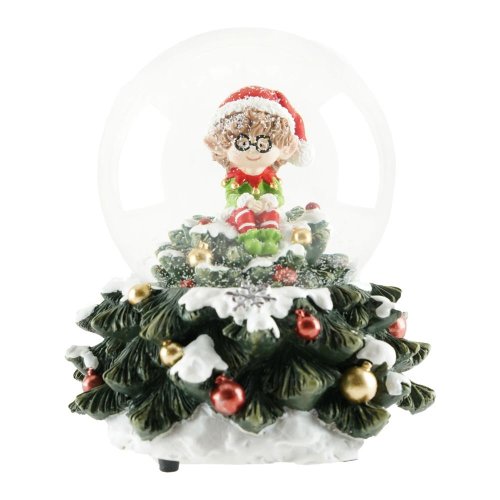 Ťažítko elf polyres 6,5cm - Vianočné dekorácie