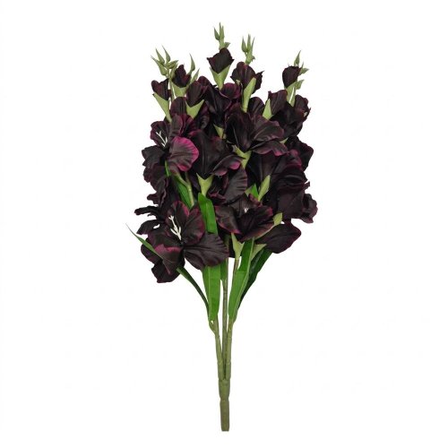 Kytica gladiola x5 bordová 75cm - Umelé kvety