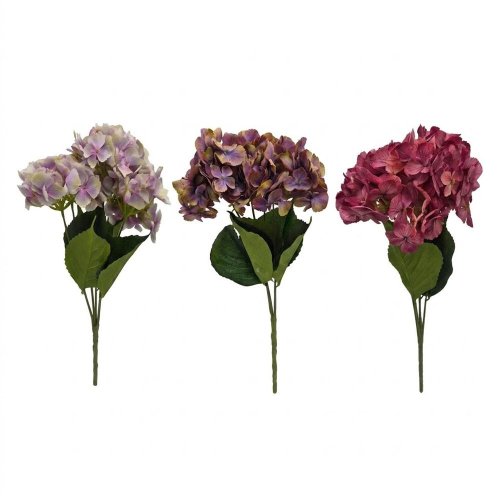 Kytica hydrangea mix/3f - Umelé kvety