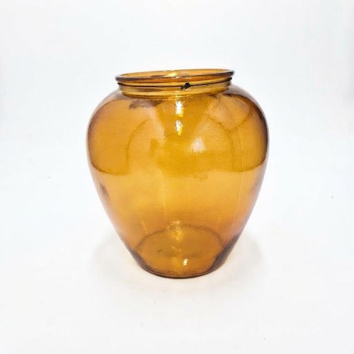Váza sklo recykl sv hnedá v28/pr.26cm