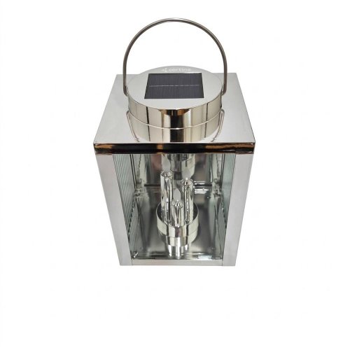 Lampáš solar+ sviečka strieb. deň/noc 28cm - Veľkonočné ozdoby