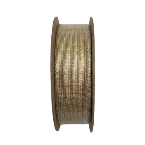 Stuha vian 2,5cm/15m zlaté - Vianočné dekorácie