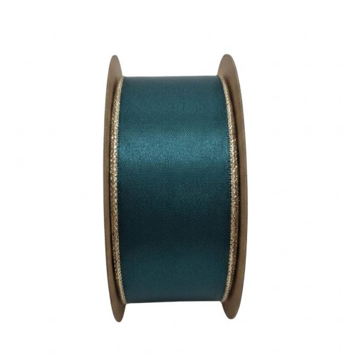 Stuha vian 3,8cm/10m tm obojstranná zelenozlatá