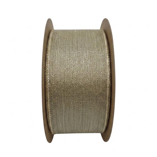 Stuha vian 3,8cm/15m zlaté - Vianočné dekorácie