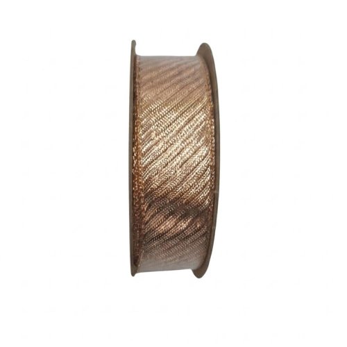 Stuha vian lurex 2,5cm/10m medená