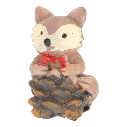 Líška so šiškou hnedá poly s/4 2,4x1,7x3,7cm