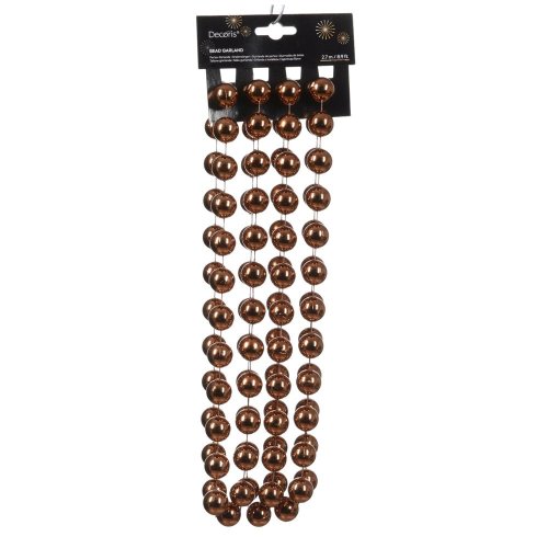 Girlanda hnedá pr.0,2cm x2,7m/ polysterén - Vianočné dekorácie