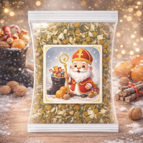 Sypaný čaj na Mikuláša s vlastnou etiketou