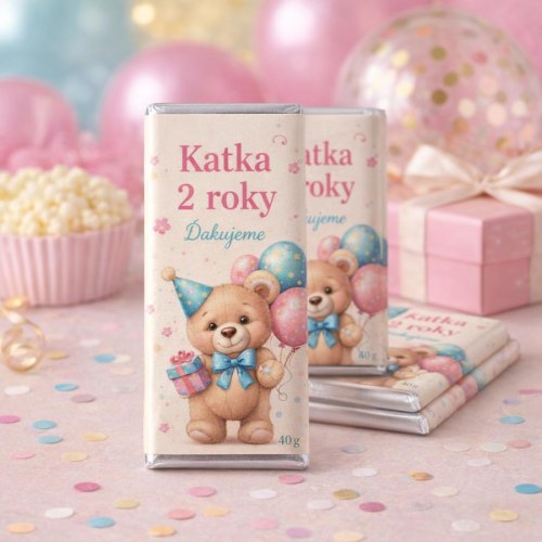 Čokoláda na narodeniny s vlastným motívom 40 g