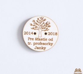 Gombík pre šťastie 3,6 x 3,6 cm