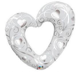 Q Hearts & Filigree Pearl