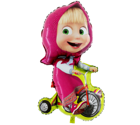 Balón Máša na bicykli