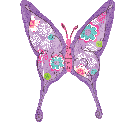 Balón Motýľ kvetinový