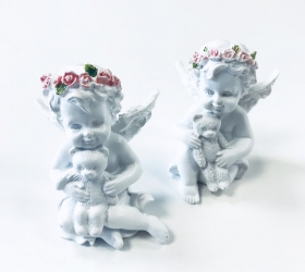 Anjel s Medvedíkom a Ružou