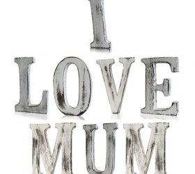Elegantné Písmená - I LOVE MUM (8)