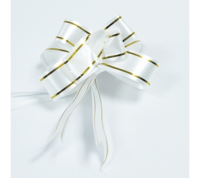 20x Sťahovacie Mini Mašle - Biele