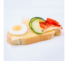 Obložený šunkovo syrový chlebik