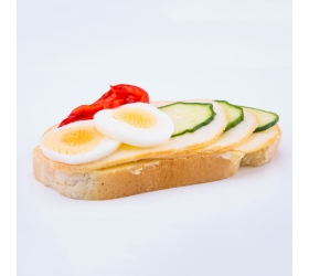 Obložený chlebík syrový