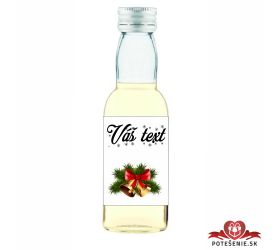 Vianočná mini fľaštička alkoholu VF003