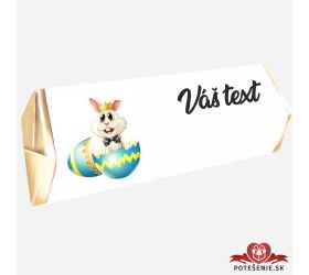 Veľkonočná Rumba / Nugát čokoládka, zajko v modrom vajíčku