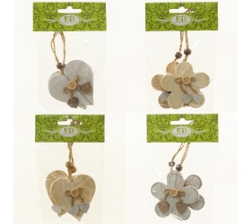 Záves mix srdce kvet