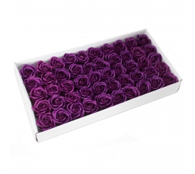 Mydlové kvety, stredná ruža - tmavá fialová