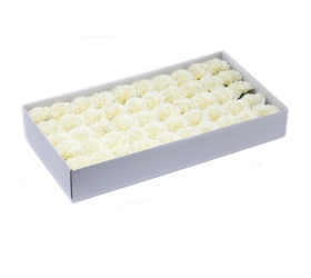 Mydlové kvety - karafiát - krémová