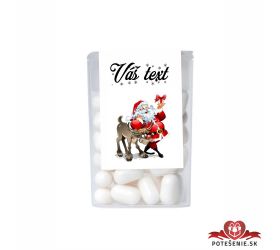 Vianočné dražé cukríky - mikuláš so sobom