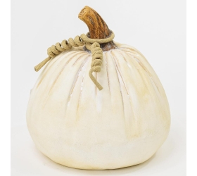 Tekvica biela keramika 19x19x21,5cm