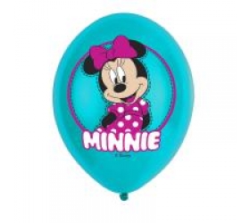 Balóny Minnie Mouse tyrkys 6ks