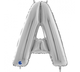 Balón písmeno A strieborné 66 cm