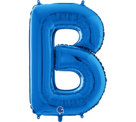 Balón písmeno B modré 66 cm