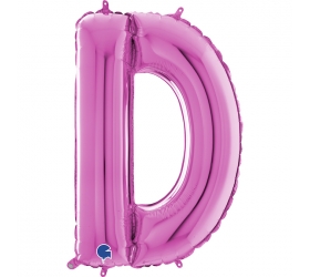 Balón písmeno D ružové 66 cm