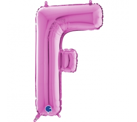 Balón písmeno F ružové 66 cm
