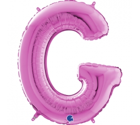 Balón písmeno G ružové 66 cm