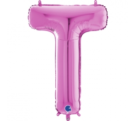 Balón písmeno T ružové 66 cm