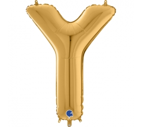 Balón písmeno Y zlaté 66 cm