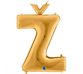 Balón písmeno Ž zlaté 66 cm