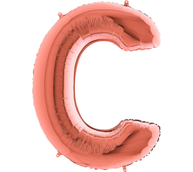 Balón písmeno C rose gold 100 cm