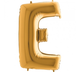 Balón písmeno E zlaté 100 cm