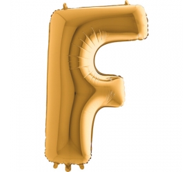 Balón písmeno F zlaté 100 cm