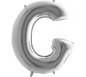 Balón písmeno G strieborné 100 cm