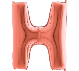 Balón písmeno H rose gold 100 cm