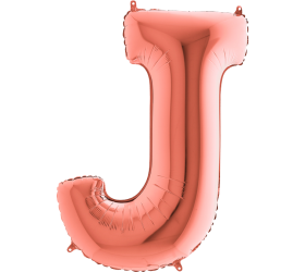 Balón písmeno J rose gold 100 cm