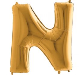 Balón písmeno N zlaté 100 cm